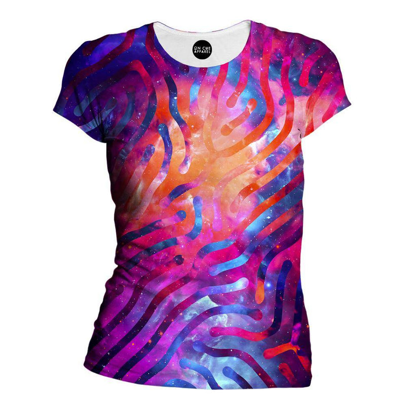 Galaxy Lines Womens T-Shirt