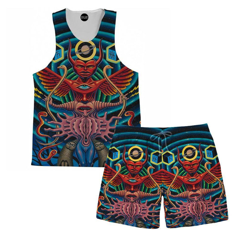 Archoic Entity Tank and Shorts Rave Combo