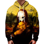 Mona Lisa Alien Hoodie