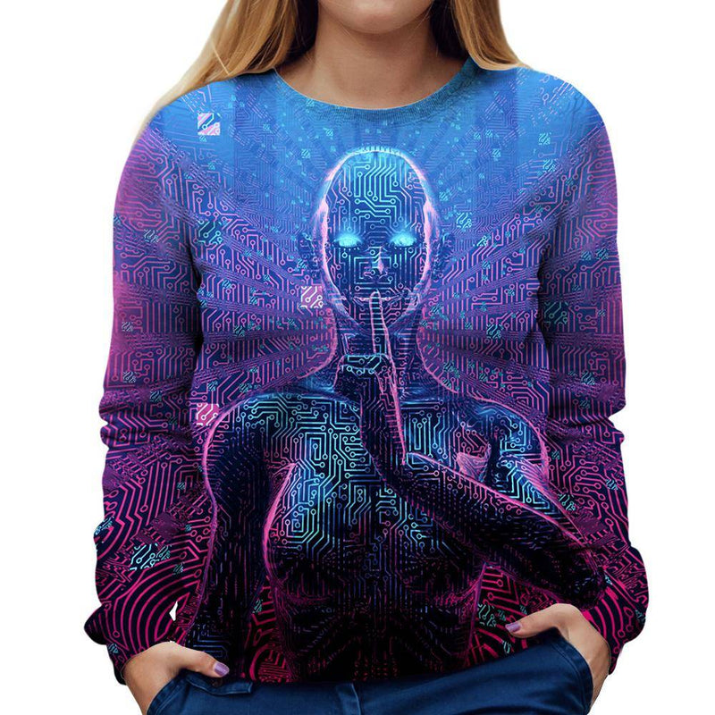 Robot Womens Sweatshirt