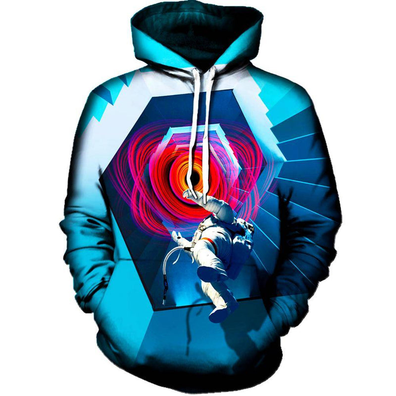Into The Unknown Astronaut Womens Hoodie