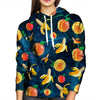 Banana And Peaches Womens Hoodie