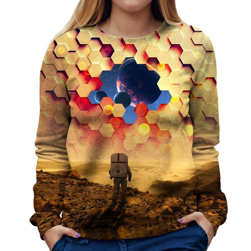Astronaut Womens Sweatshirt