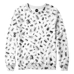 Beetlemania White Womens Sweatshirt