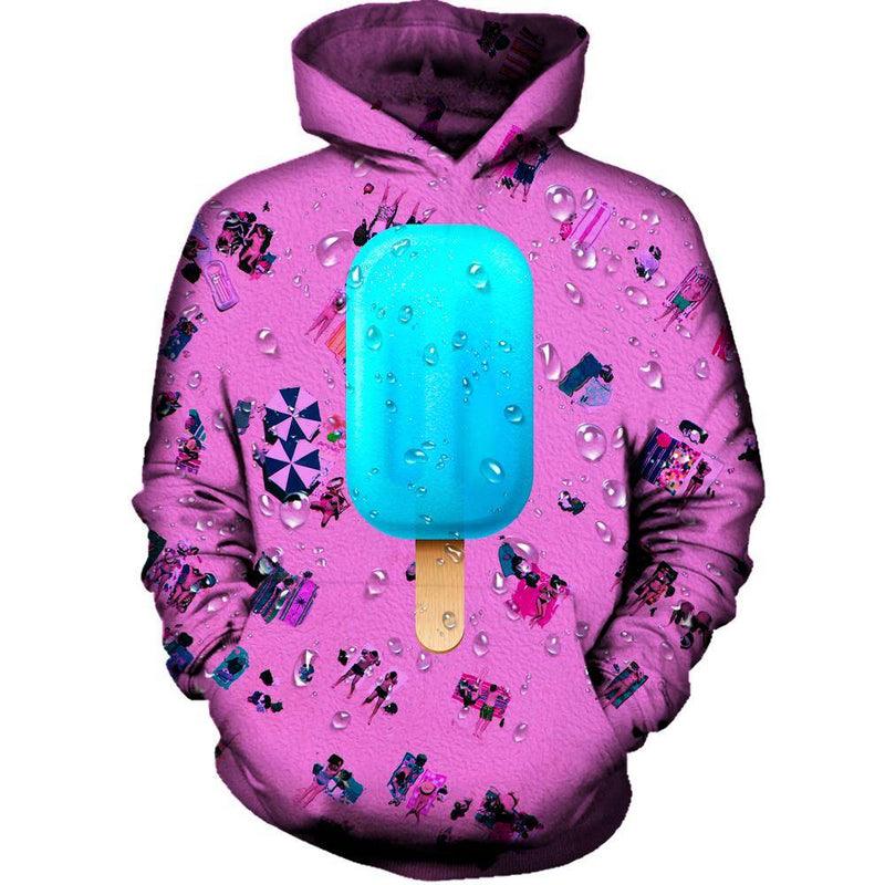 Blue Ice Womens Hoodie