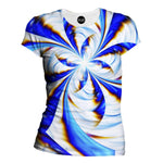 Blue Whirl Womens T-Shirt