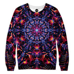 Abstract Design Red Sweatshirt