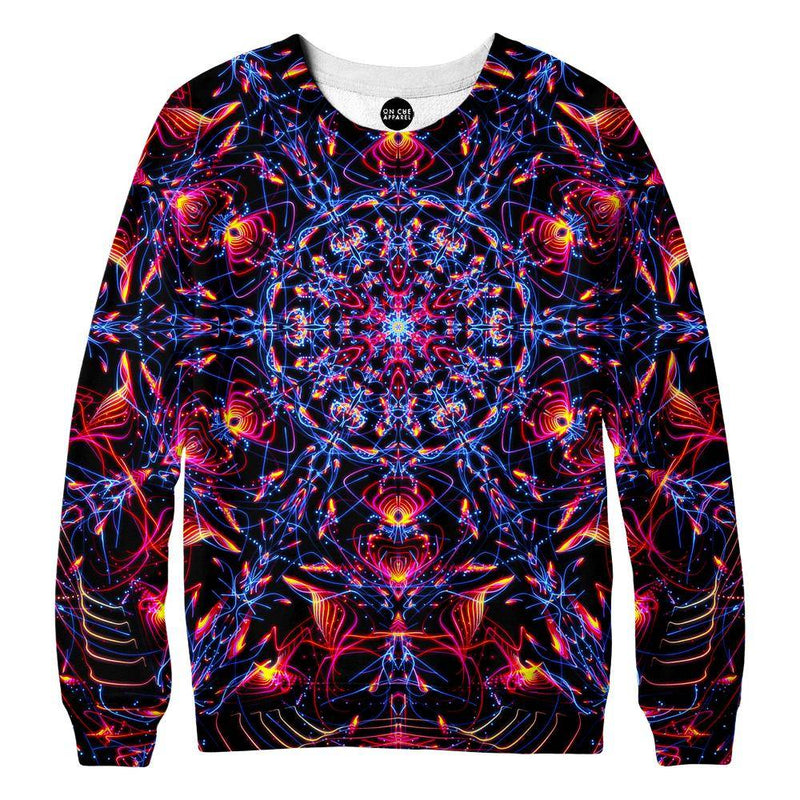 Abstract Design Red Sweatshirt