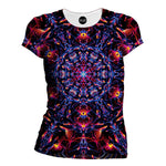 Abstract Design Red Womens T-Shirt