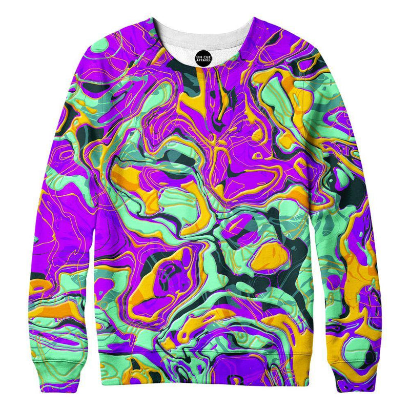 Purple Liquid Womens Sweatshirt