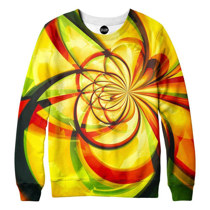 Yellow Flower Womens Sweatshirt