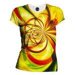 Yellow Flower Womens T-Shirt