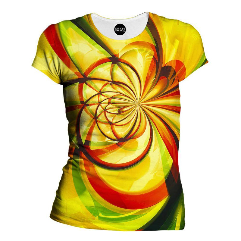 Yellow Flower Womens T-Shirt