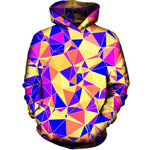 Funky Triangles Womens Hoodie