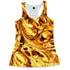 Gold Abstract Painting Racerback