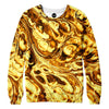 Gold Abstract Painting Sweatshirt
