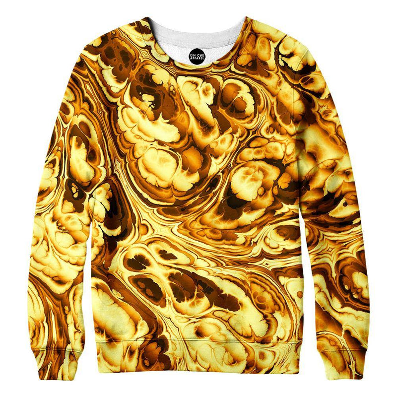 Gold Abstract Painting Sweatshirt