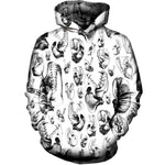 Carnivore White Womens Hoodie