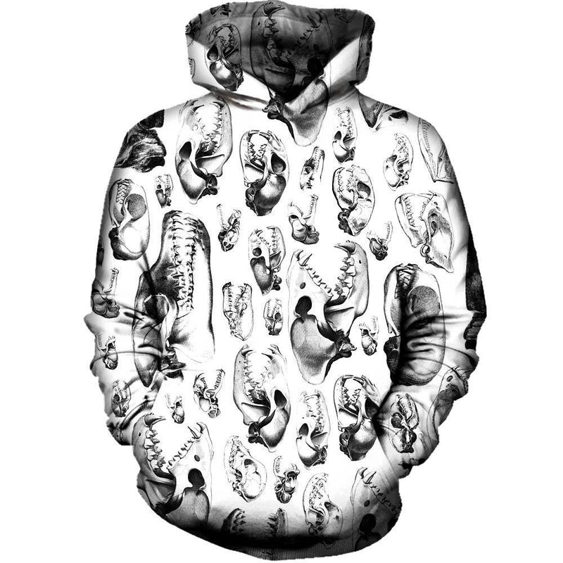 Carnivore White Womens Hoodie