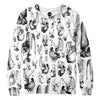 Carnivore White Womens Sweatshirt