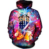 USA Rave Cat Womens Hoodie