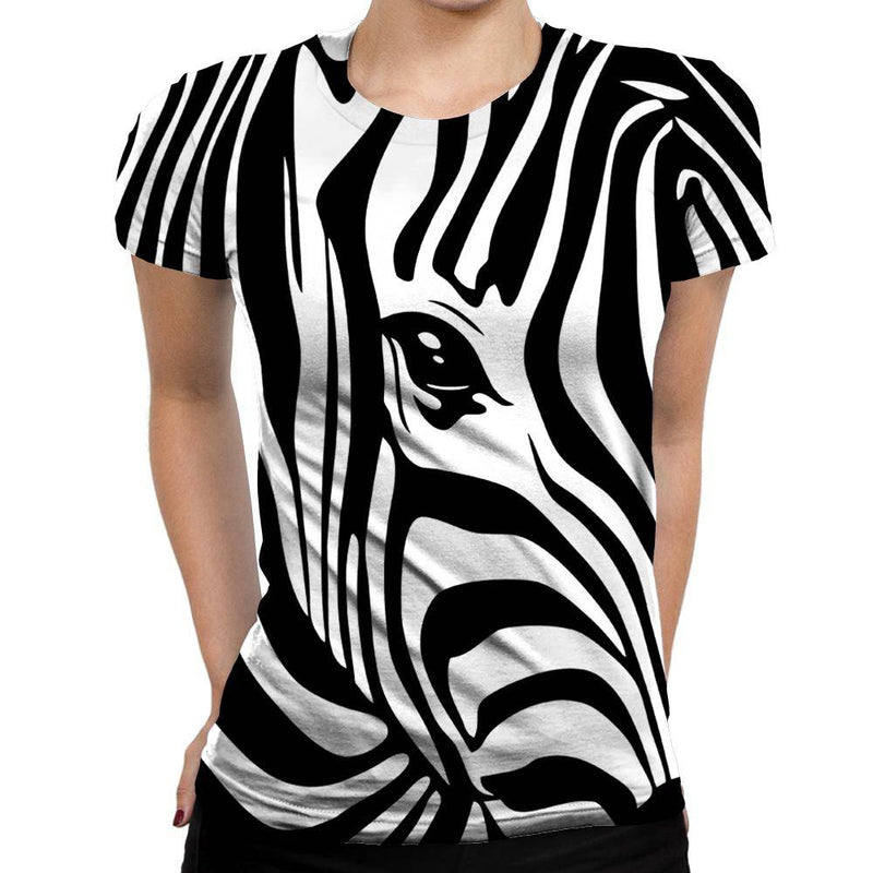 Zebra Womens T-Shirt