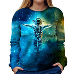Astronaut Womens Sweatshirt