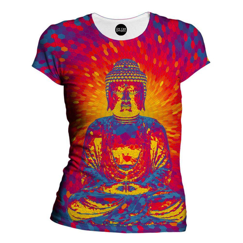 Crystal Buddha Womens T-Shirt