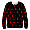 Devilish Red Cross Womens Sweatshirt