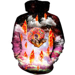 Donut Loving Sloth Womens Hoodie