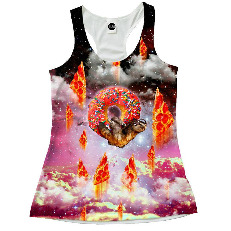 Donut Loving Sloth Racerback