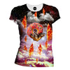 Donut Loving Sloth Womens T-Shirt