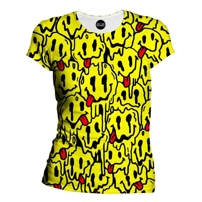 Trippy Emoji Womens T-Shirt