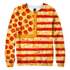 United States Flag Pizza Sweatshirt