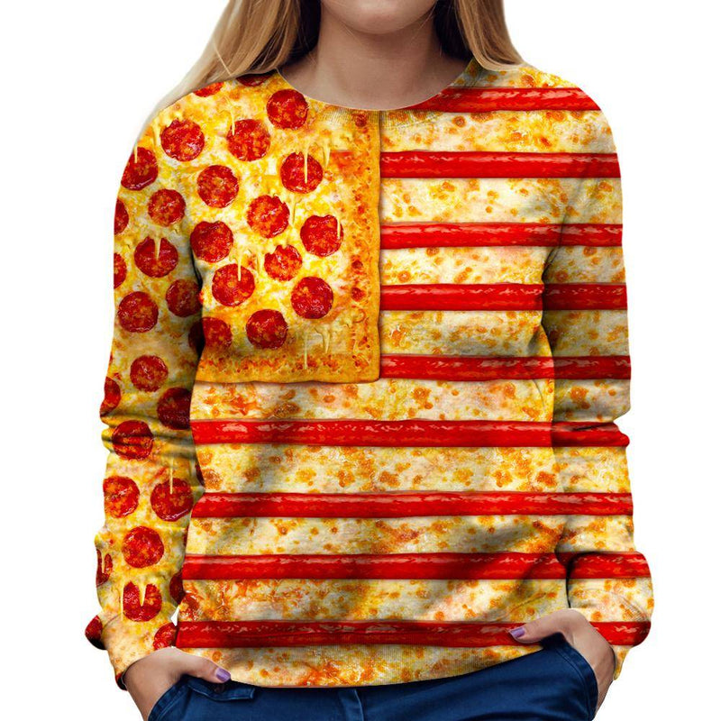 Pizza Womens Sweatshirt