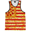 United States Flag Pizza Tank Top