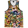 Floral Skull Tank Top