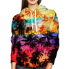 Palm Tree Womens Hoodie