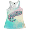 Flower Whale Racerback