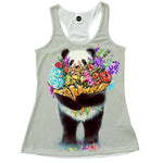 Pandas Got Flowers For You Racerback
