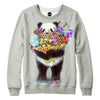 Pandas Got Flowers For You Womens Sweatshirt