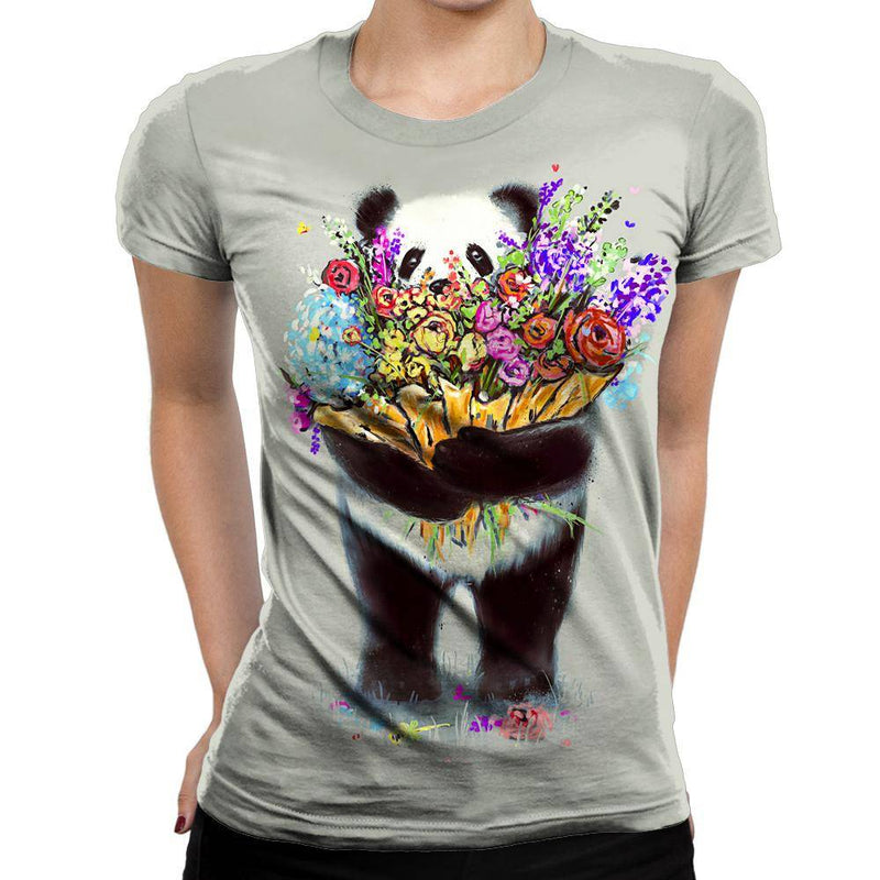 Panda Womens T-Shirt