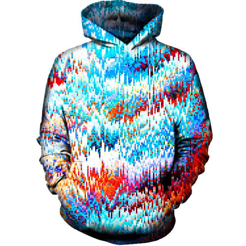 Forest Pixel Womens Hoodie
