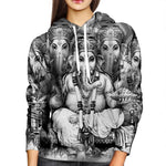 Ganesha Womens Hoodie