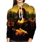 Mona Lisa Womens Hoodie