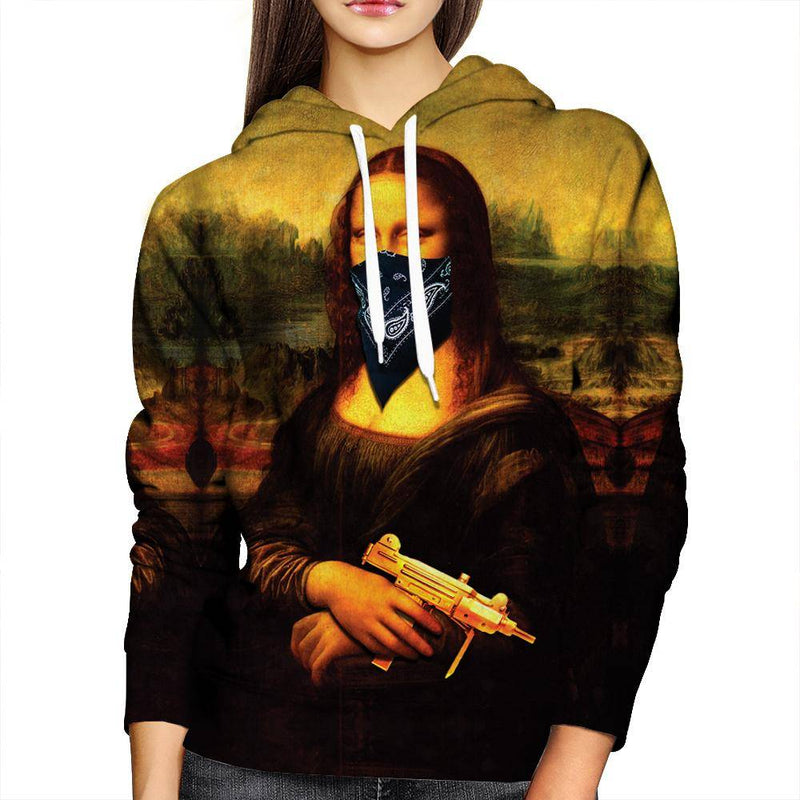 Mona Lisa Womens Hoodie