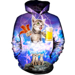 Kitties Love Beer And Bacon Hoodie