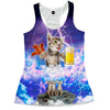 Kitties Love Beer And Bacon Racerback