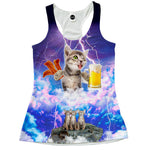 Kitties Love Beer And Bacon Racerback