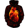 Geometric Heart Womens Hoodie